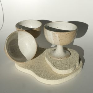 Dessertschale – White splash