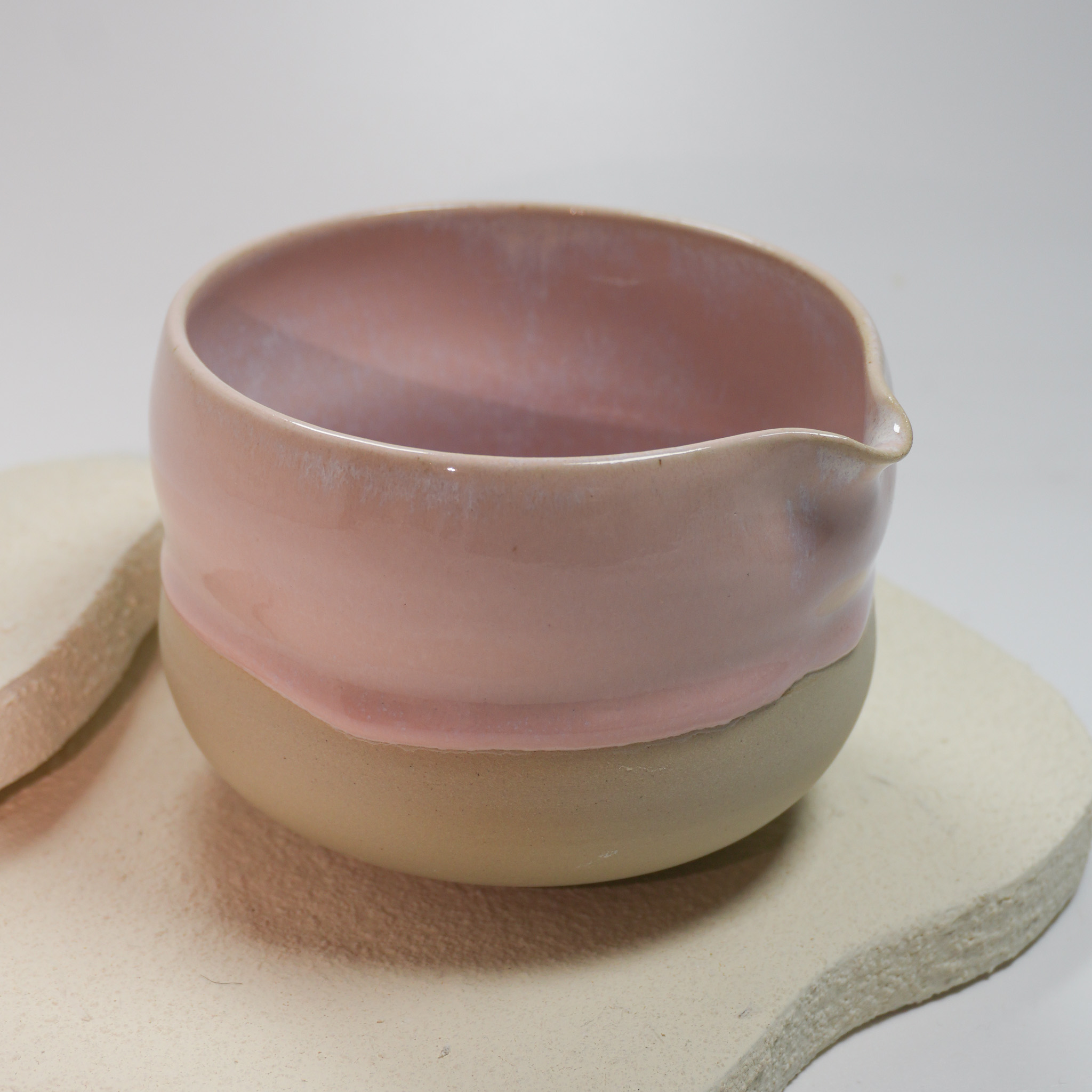 Matcha Bowl - Pink Drip
