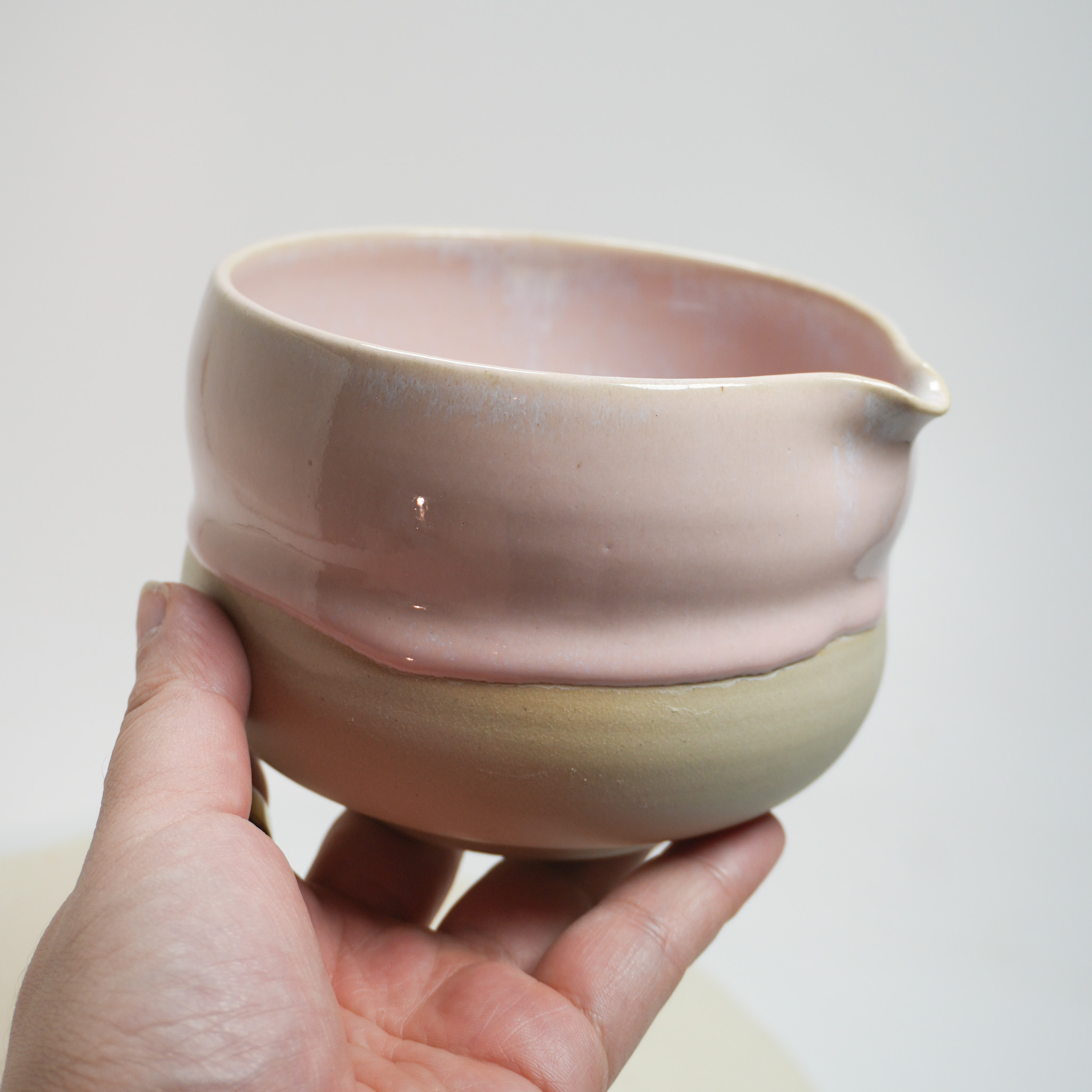 Matcha Bowl - Pink Drip – Bild 3