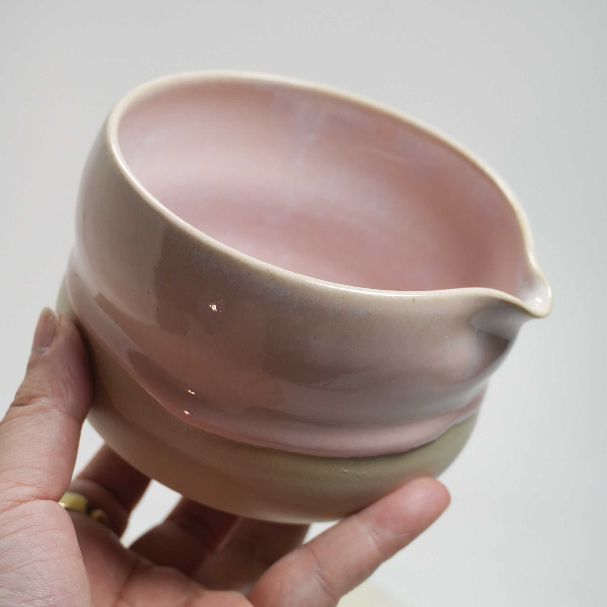 Matcha Bowl - Pink Drip – Bild 4