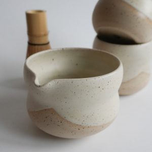 Matcha Bowl – Speckled White